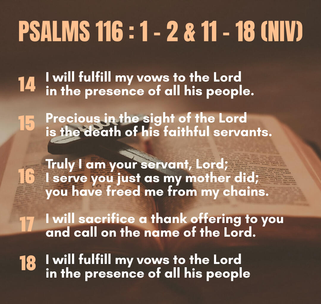 Psalms 116: 14-18
