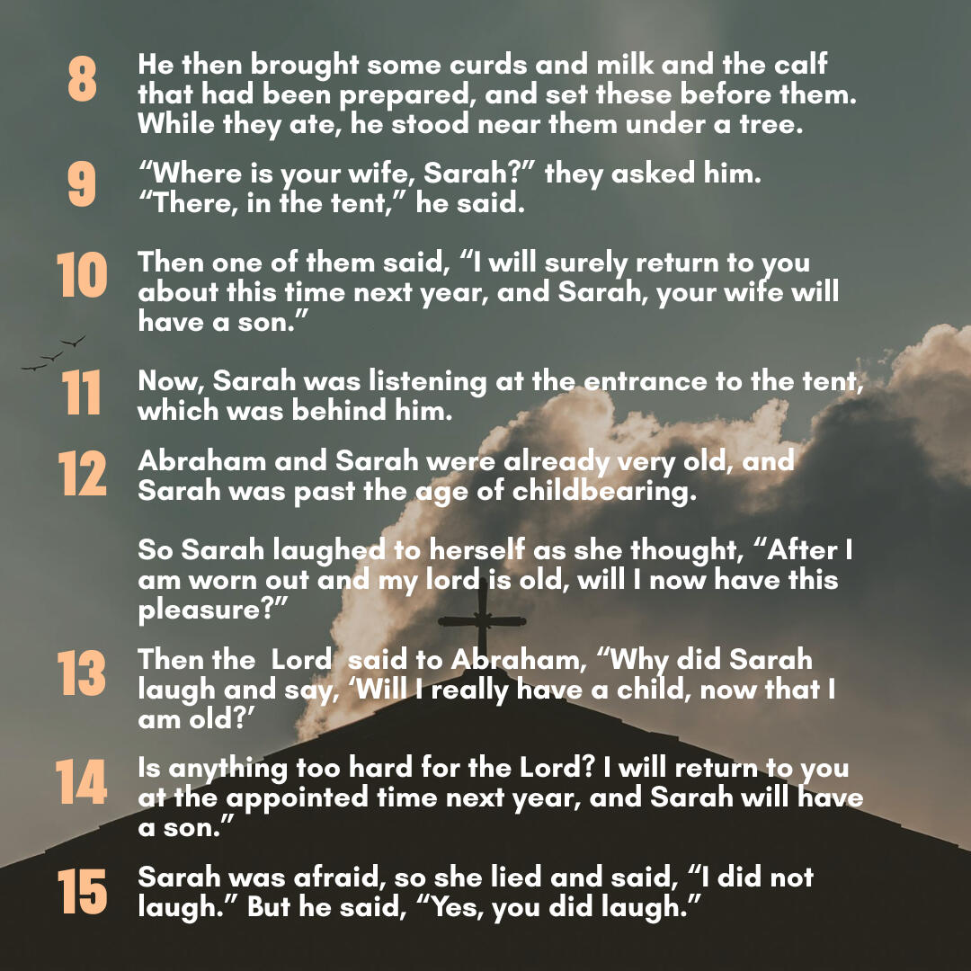 Genesis 18: 7 - 15